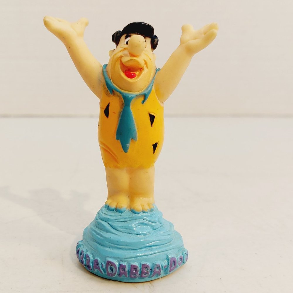 Vtg 1998 Fred Flinstone Rubber Figurine 4"